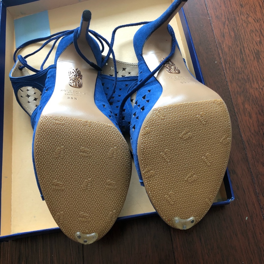 Aquazurra “Sexy Thing Star Cutout” sandal blue - Picture 3 of 4